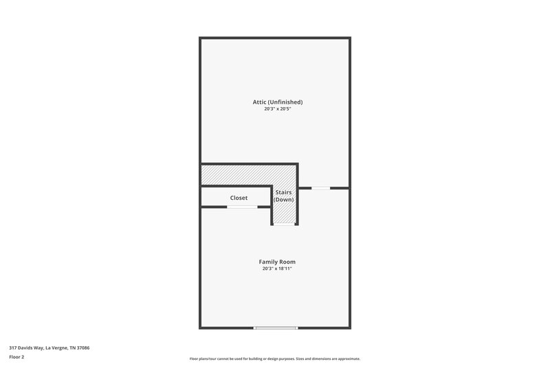 2,110/Mo, 317 Davids Way La Vergne, TN 37086 Floor Plan View 2