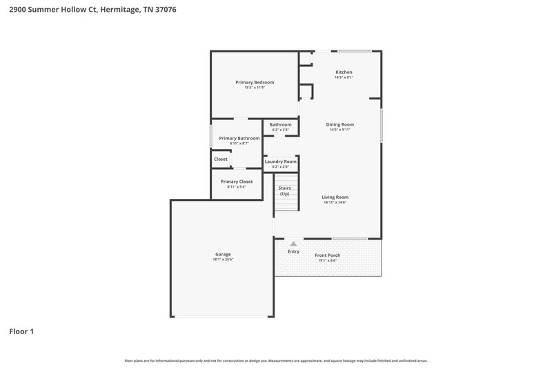 2,335/Mo, 2900 Summer Hollow Ct Hermitage, TN 37076 Floor Plan View
