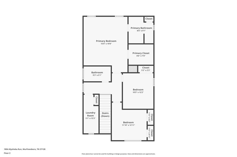 2,045/Mo, 1804 Alysheba Run Murfreesboro, TN 37128 Floor Plan View 2