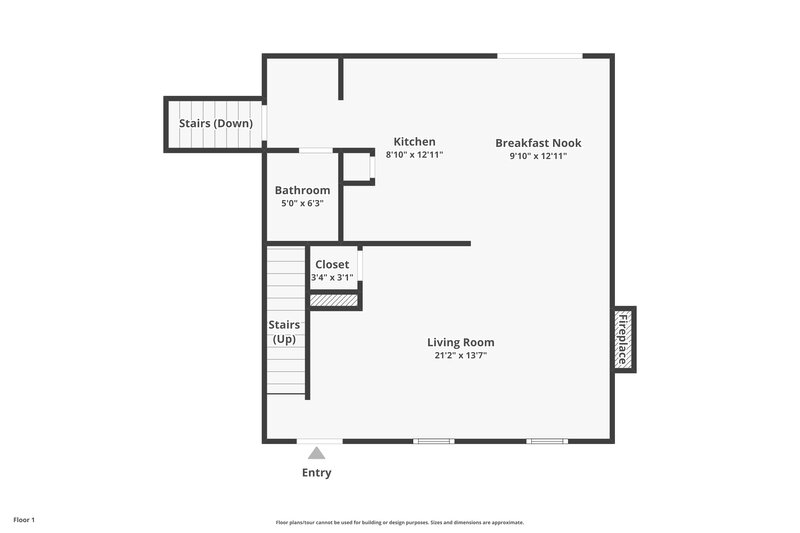 2,250/Mo, 3420 Cainbrook Xing Antioch, TN 37013 Floor Plan View 2