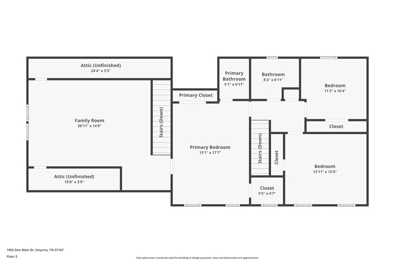 2,255/Mo, 1002 Don Blair Drive Smyrna, TN 37167 Floor Plan View 2