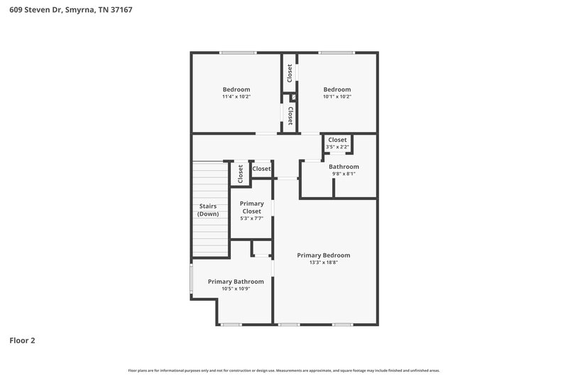 2,345/Mo, 609 Steven Dr Smyrna, TN 37167 Floor Plan View 2