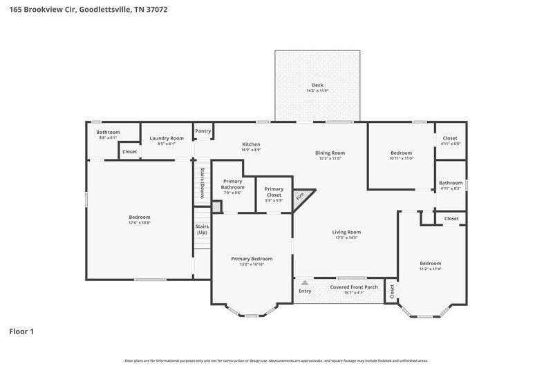 2,595/Mo, 165 Brookview Cir Goodlettsville, TN 37072 Floor Plan View 2