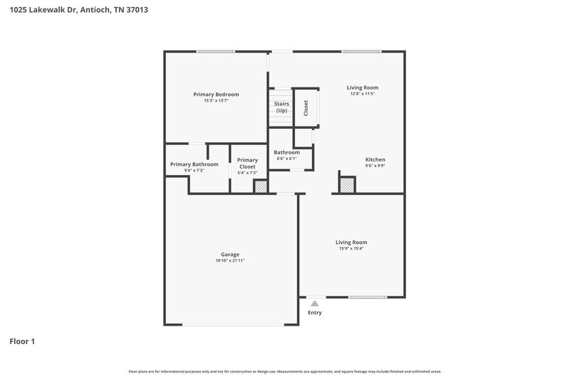 2,305/Mo, 1025 Lakewalk Dr Antioch, TN 37013 Floorplan View
