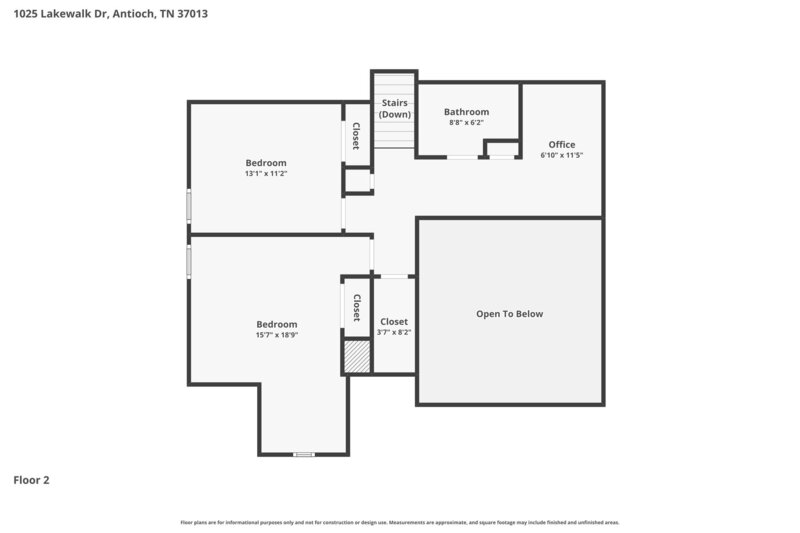 2,305/Mo, 1025 Lakewalk Dr Antioch, TN 37013 Floorplan View 2