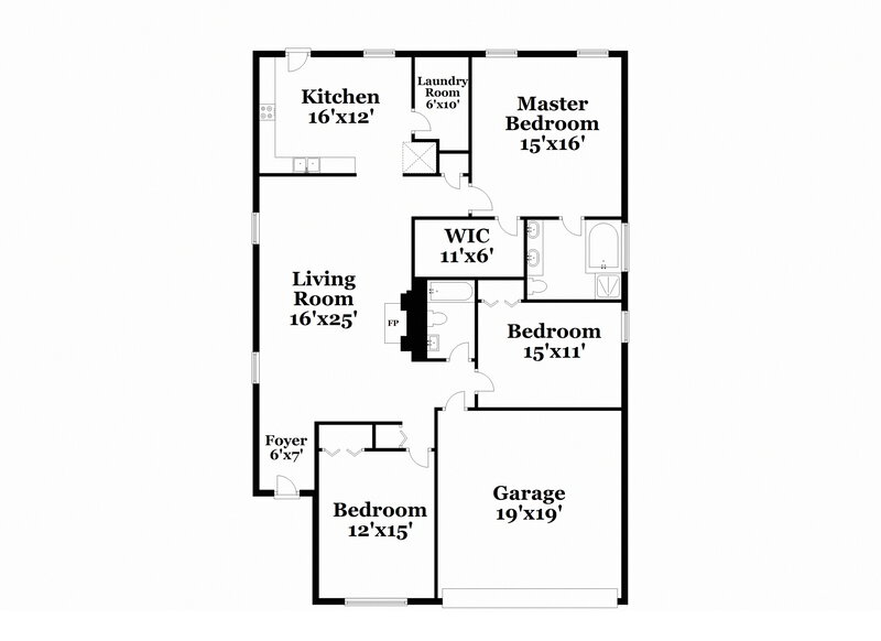 1,875/Mo, 5089 Smith Springs Pkwy Antioch, TN 37013 Floor Plan View