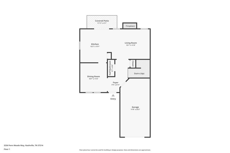 2,190/Mo, 3236 Penn Meade Way Nashville, TN 37214 Floor Plan View