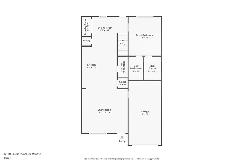 2,260/Mo, 9244 Thomason Trl Antioch, TN 37013 Floor Plan View
