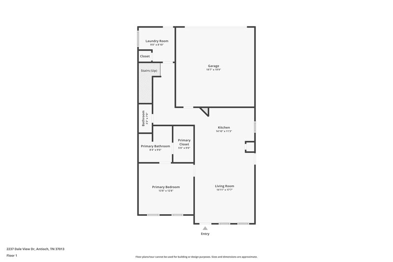 2,125/Mo, 2237 Dale View Dr Antioch, TN 37013 Floor Plan View