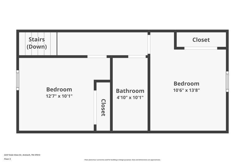2,125/Mo, 2237 Dale View Dr Antioch, TN 37013 Floor Plan View 2