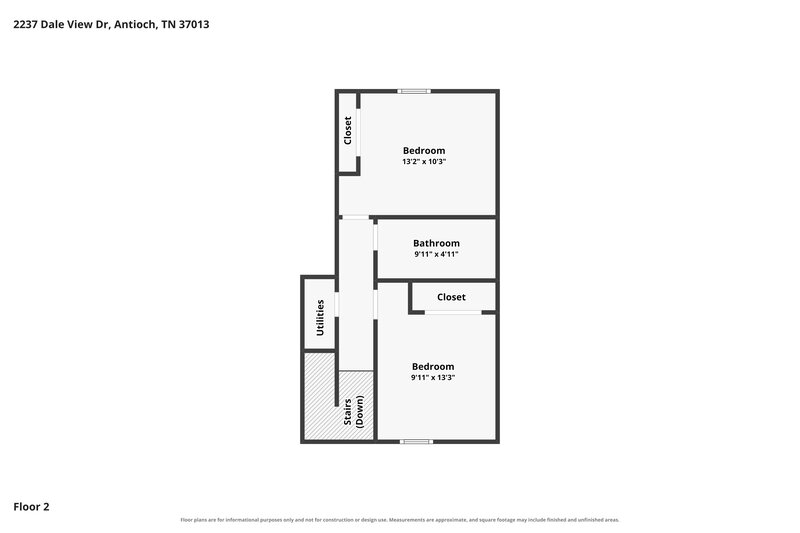 2,125/Mo, 2237 Dale View Dr Antioch, TN 37013 Floor Plan View 2