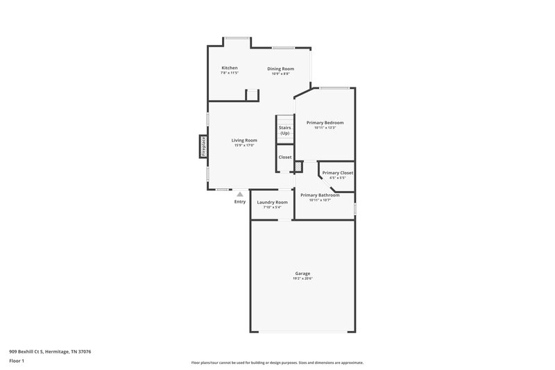 2,525/Mo, 909 Bexhill Ct S Hermitage, TN 37076 Floor Plan View