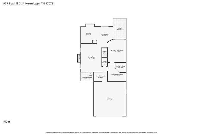 2,320/Mo, 909 Bexhill Ct S Hermitage, TN 37076 Floor Plan View