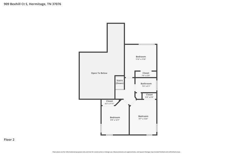 2,320/Mo, 909 Bexhill Ct S Hermitage, TN 37076 Floor Plan View 2