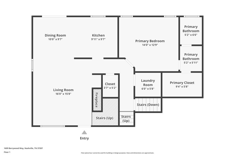 2,445/Mo, 1609 Berrywood Way Nashville, TN 37207 Floor Plan View