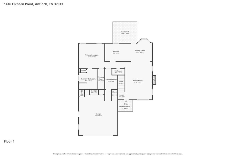2,385/Mo, 1416 Elkhorn Pt Antioch, TN 37013 Floor Plan View