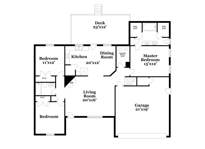 2,070/Mo, 530 Joe B Jackson Pkwy Murfreesboro, TN 37127 Floor Plan View