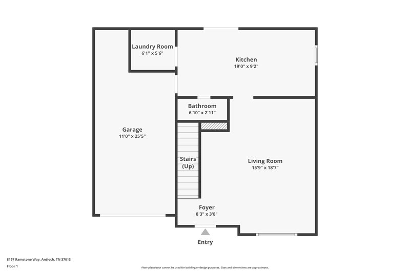 2,005/Mo, 8197 Ramstone Way Antioch, TN 37013 Floor Plan View