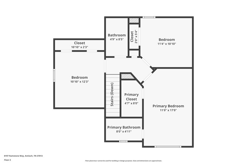 2,005/Mo, 8197 Ramstone Way Antioch, TN 37013 Floor Plan View 2