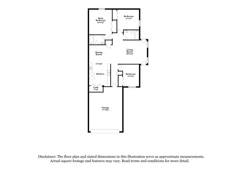 1,730/Mo, 514 Federal Ct Murfreesboro, TN 37129 Floor Plan View