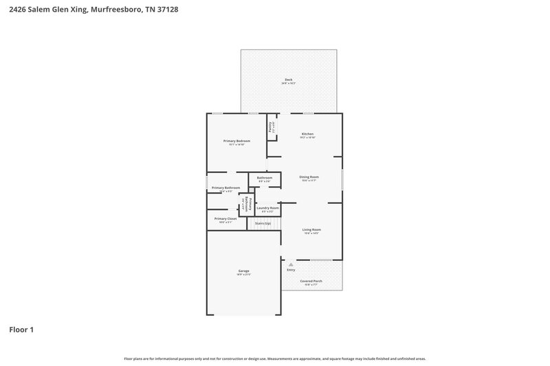 2,360/Mo, 2426 Salem Glen Xing Murfreesboro, TN 37128 Floor Plan View