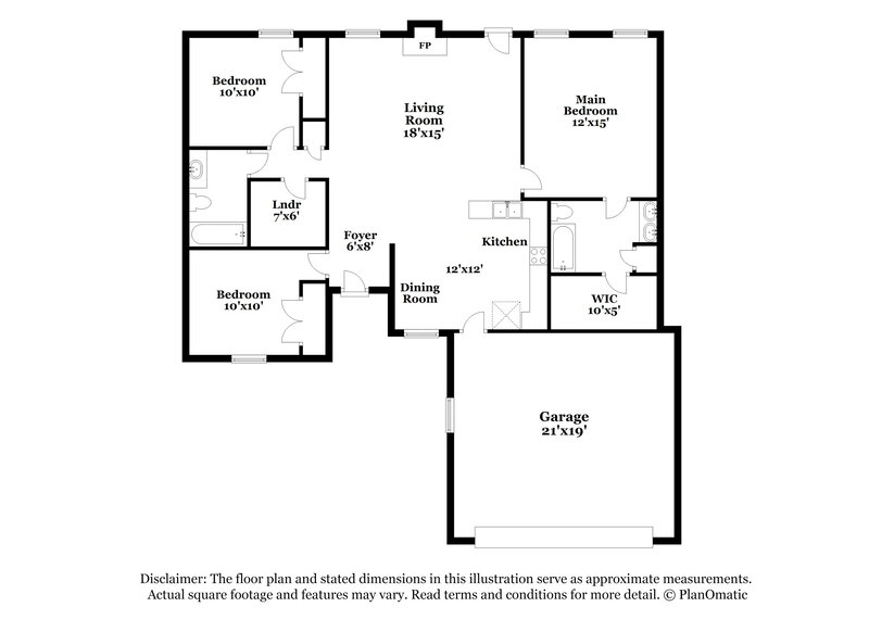 2,045/Mo, 1008 Tom Hailey Blvd La Vergne, TN 37086 Floor Plan View