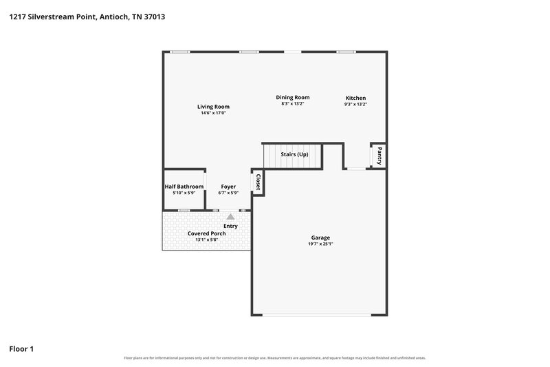 2,510/Mo, 1217 Silverstream Pt Antioch, TN 37013 Floor Plan View