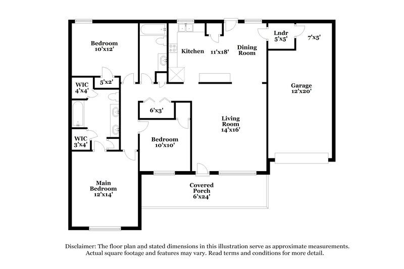 1,940/Mo, 506 Gammon Ln La Vergne, TN 37086 Floor Plan View