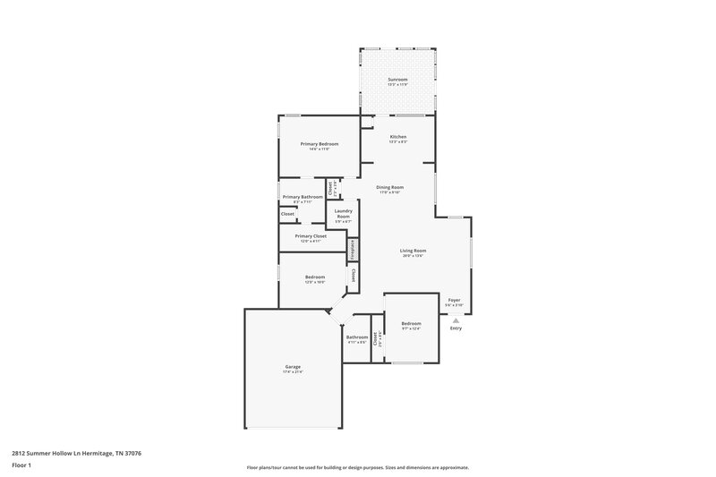 2,111/Mo, 2812 Summer Hollow Ln Hermitage, TN 37076 Floor Plan View