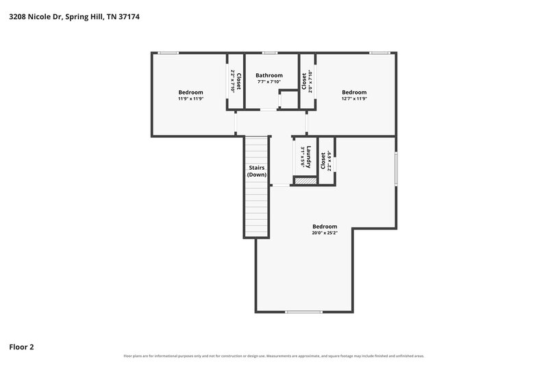 2,335/Mo, 3208 Nicole Dr Spring Hill, TN 37174 Floor Plan View 2