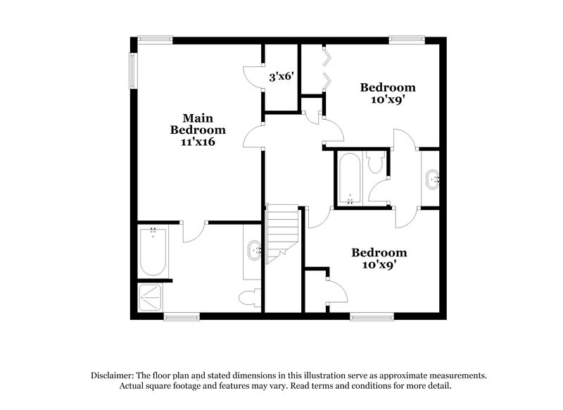 2,325/Mo, 1740 Stone Hollow Ct Hermitage, TN 37076 Floor Plan View