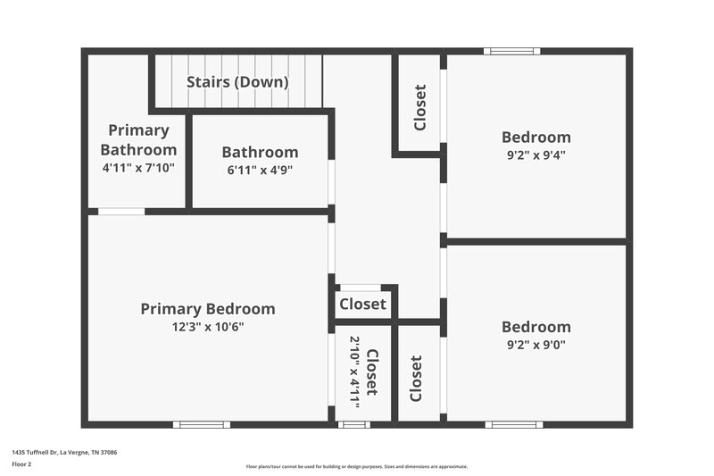 1,920/Mo, 1435 Tuffnell Dr La Vergne, TN 37086 Floor Plan View