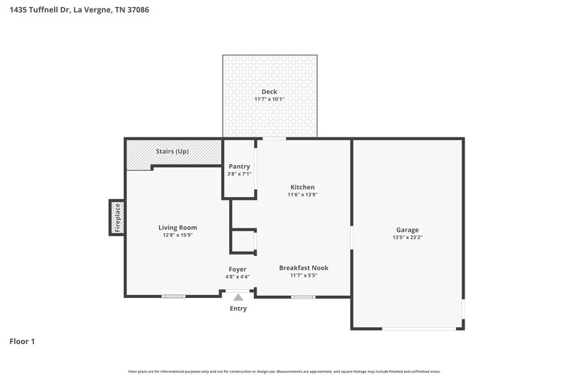 1,985/Mo, 1435 Tuffnell Dr La Vergne, TN 37086 Floorplan View