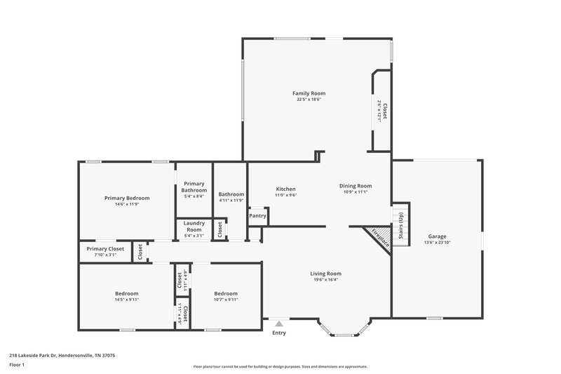 2,105/Mo, 218 Lakeside Park Dr Hendersonville, TN 37075 Floor Plan View