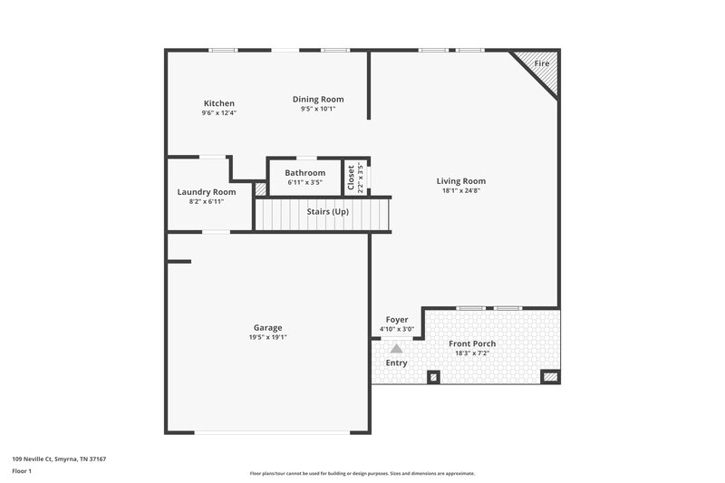 1,950/Mo, 109 Neville Ct Smyrna, TN 37167 Floor Plan View