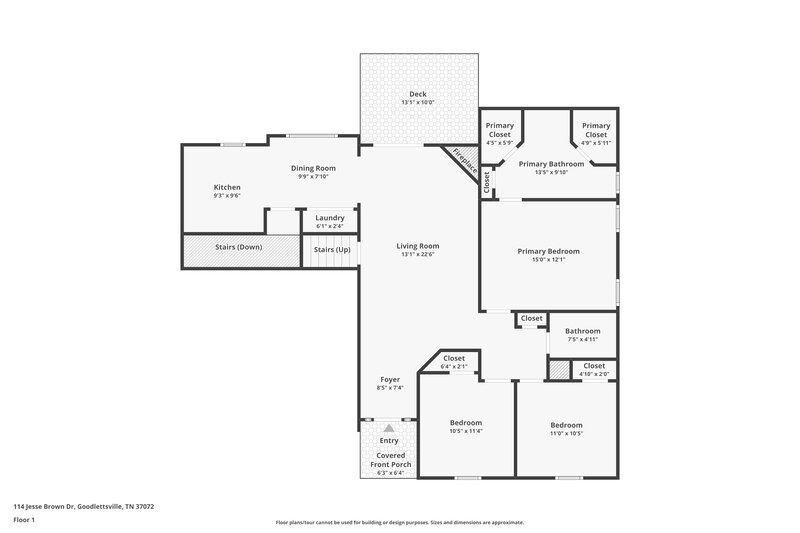 2,260/Mo, 114 Jesse Brown Dr Goodlettsville, TN 37072 Floor Plan View