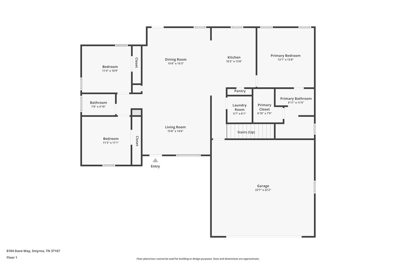 2,370/Mo, 8104 Dave Way Smyrna, TN 37167 Floor Plan View
