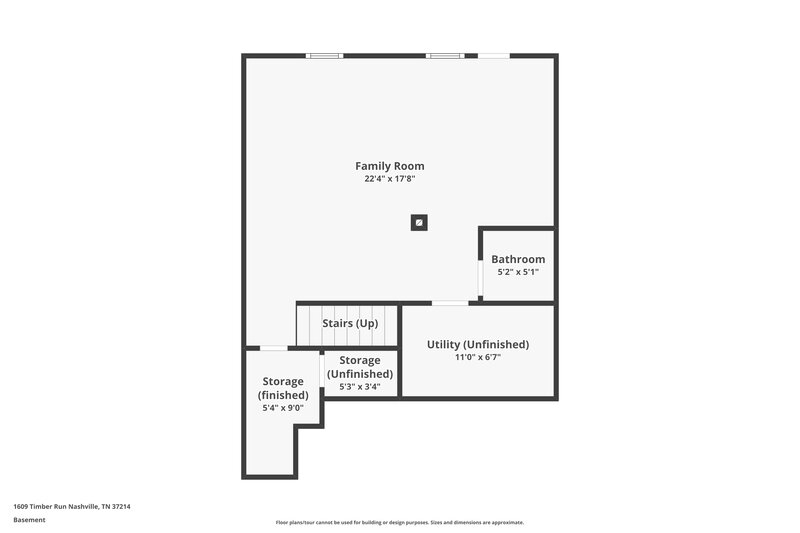 2,220/Mo, 1609 Timber Run Nashville, TN 37214 Floor Plan View
