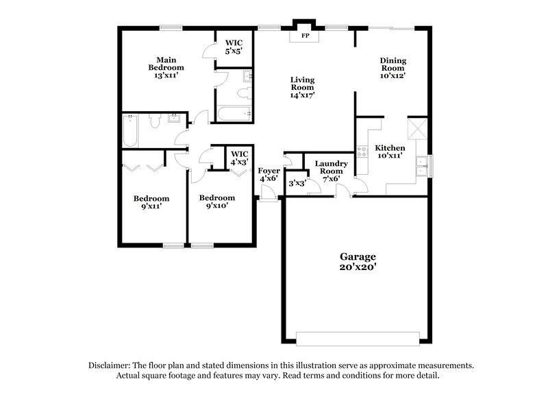 1,970/Mo, 406 Meagan Cv La Vergne, TN 37086 Floorplan View