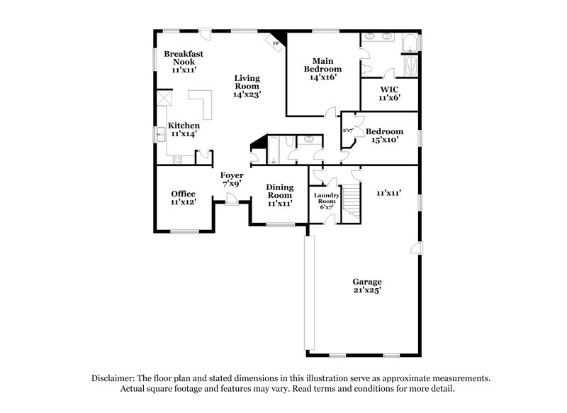 2,285/Mo, 6821 Hickory Rim Ct Antioch, TN 37013 Floor Plan View