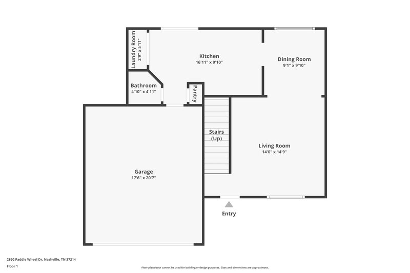 2,105/Mo, 2860 Paddle Wheel Dr Nashville, TN 37214 Floor Plan View
