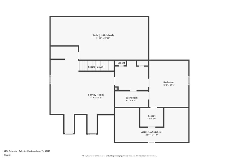 2,025/Mo, 4236 Princeton Oaks Ln Murfreesboro, TN 37129 Floor Plan View 2