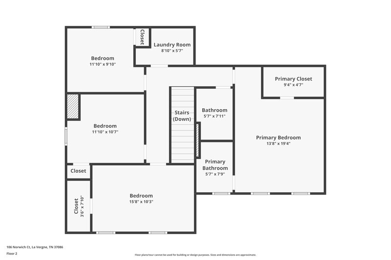 2,980/Mo, 106 Norwich Ct La Vergne, TN 37086 Floor Plan View 2