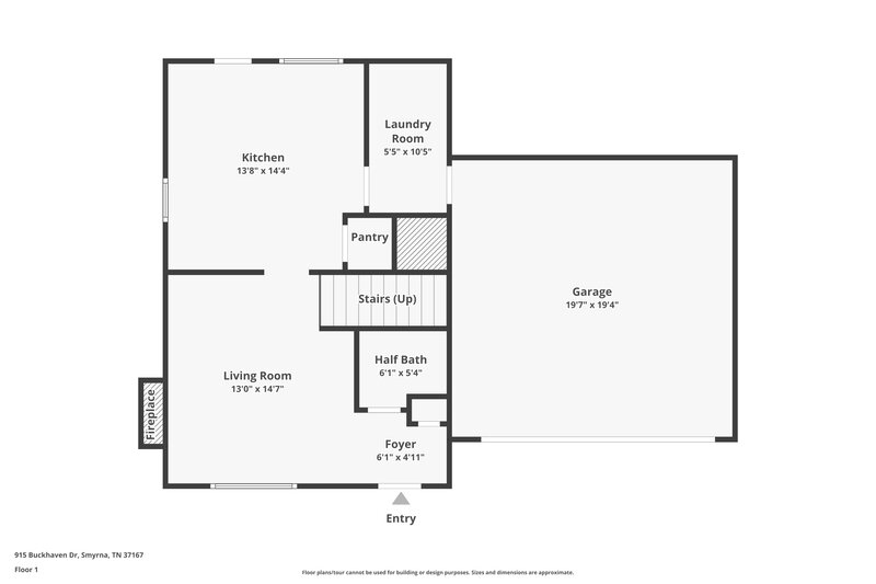 2,880/Mo, 915 Buckhaven Dr Smyrna, TN 37167 Floorplan View