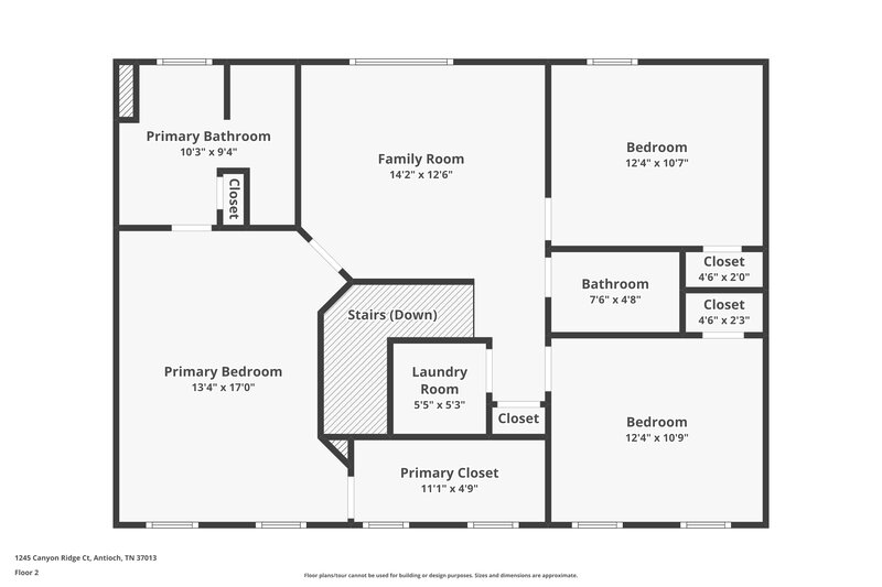 2,270/Mo, 1245 Canyon Ridge Ct Antioch, TN 37013 Floor Plan View