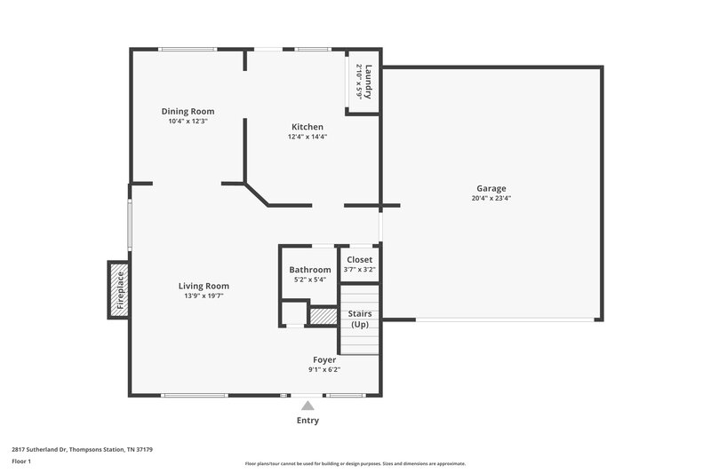 4,510/Mo, 2817 Sutherland Dr Thompsons Station, TN 37179 Floorplan View