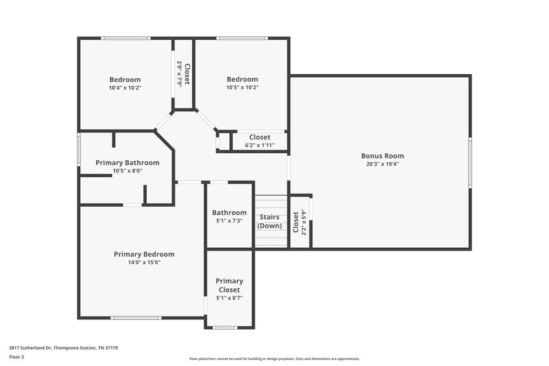 2,605/Mo, 2817 Sutherland Dr Thompsons Station, TN 37179 Floor Plan View 2
