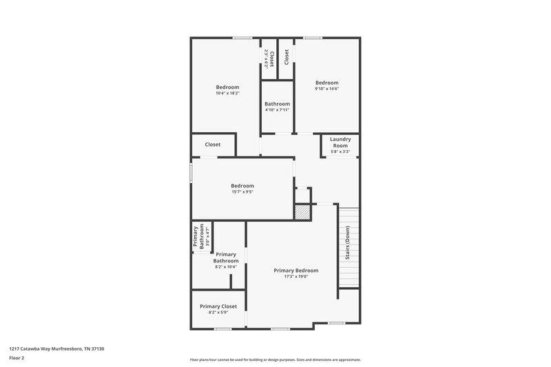 2,300/Mo, 1217 Catawba Way Murfreesboro, TN 37130 Floor Plan View 2