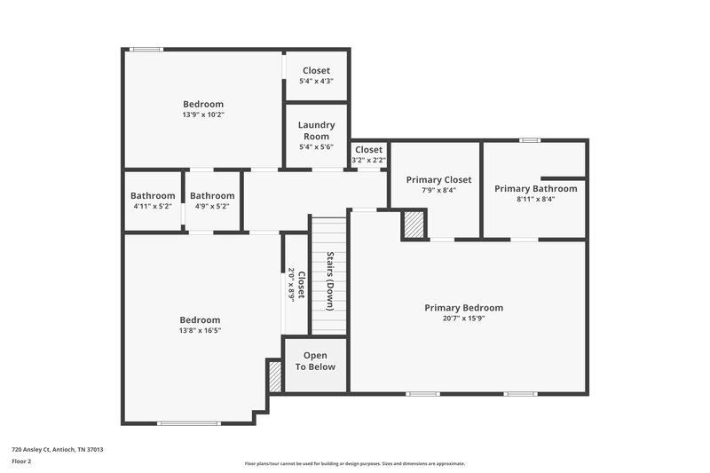 1,900/Mo, 720 Ansley Ct Antioch, TN 37013 Floor Plan View 2