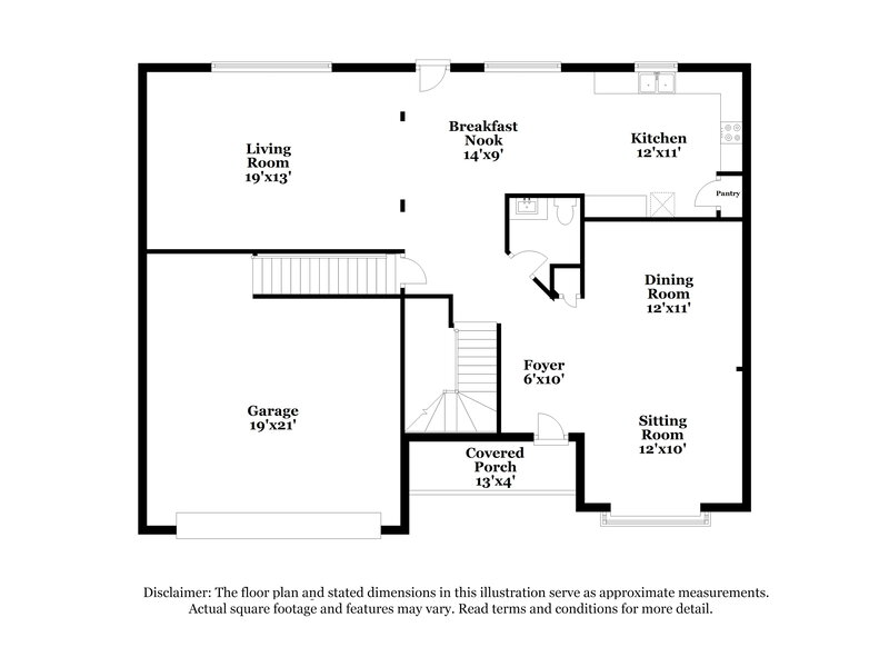 2,155/Mo, 3148 Skinner Dr Antioch, TN 37013 Floor Plan View